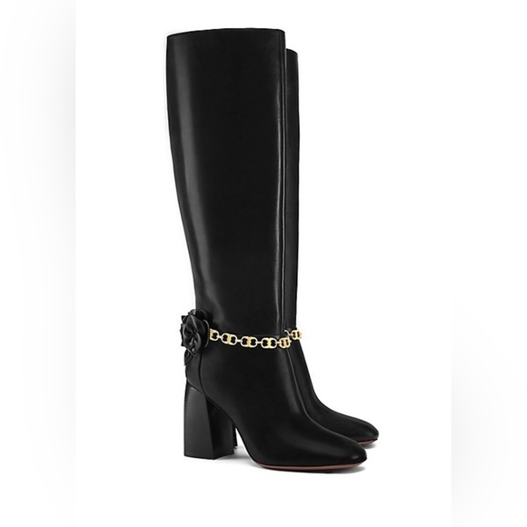 Tory Burch Blossom Tall Boots - Picture 1 of 13